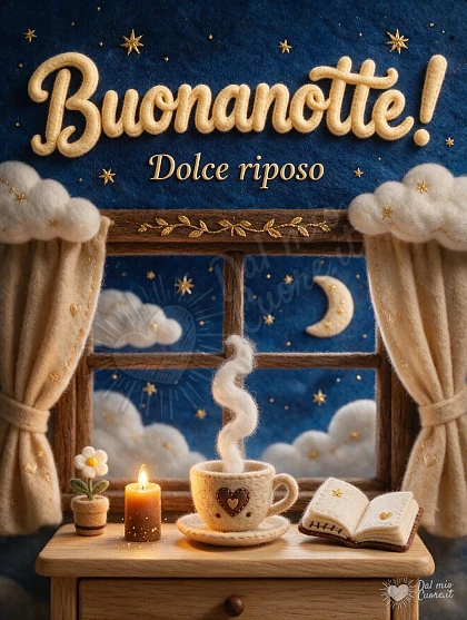 Buonanotte con Tisana Calda e la Calma della Sera