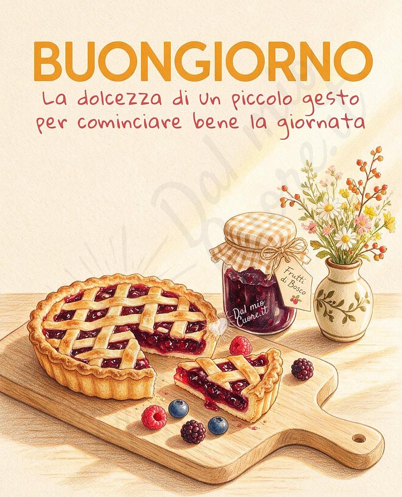 Buongiorno. La dolcezza di un piccolo gesto per cominciare bene la giornata