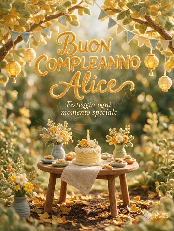Buon Compleanno Alice