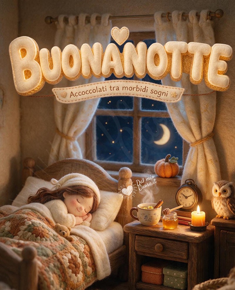 Buonanotte - Accoccolati tra morbidi sogni