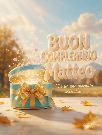 Buon Compleanno Matteo