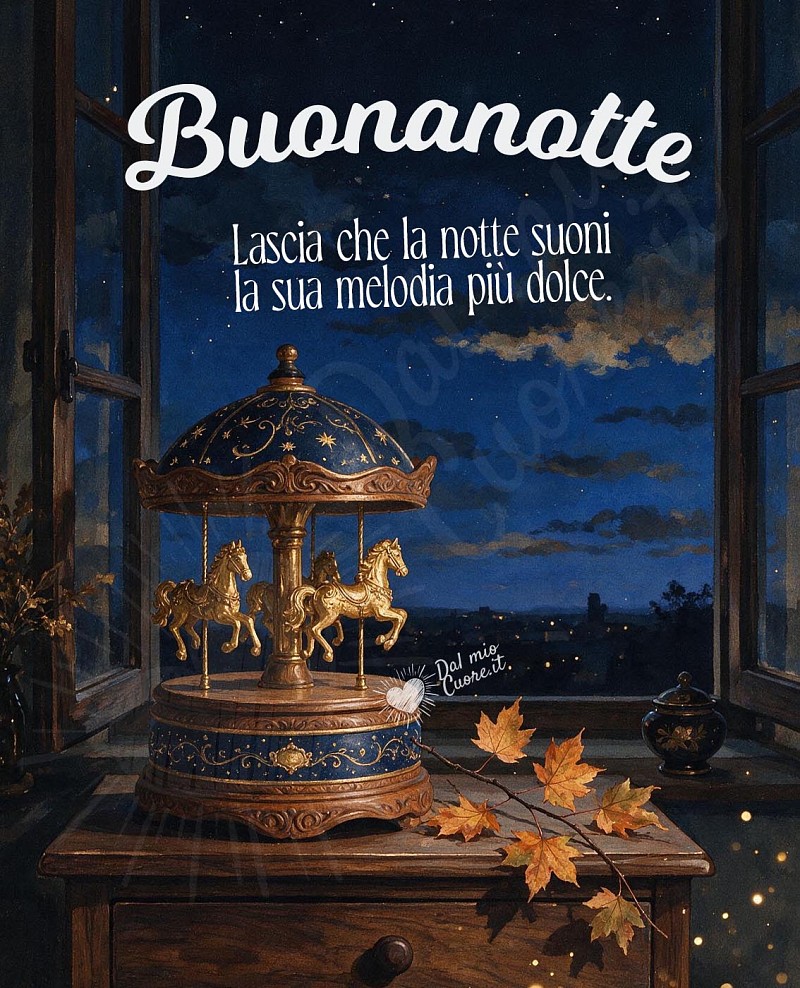 Buonanotte con un magico carillon. Lascia che la notte suoni la sua melodia più dolce