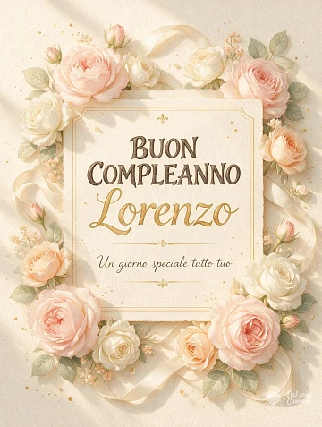 Buon Compleanno Lorenzo