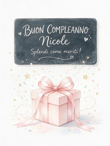 Buon Compleanno Nicole