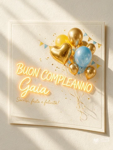 Buon Compleanno Gaia