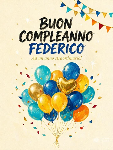Buon Compleanno Federico