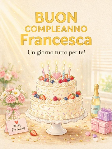 Buon Compleanno Francesca