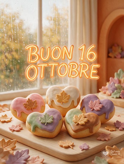 Vassoio di biscottini dorati a forma di cuore.