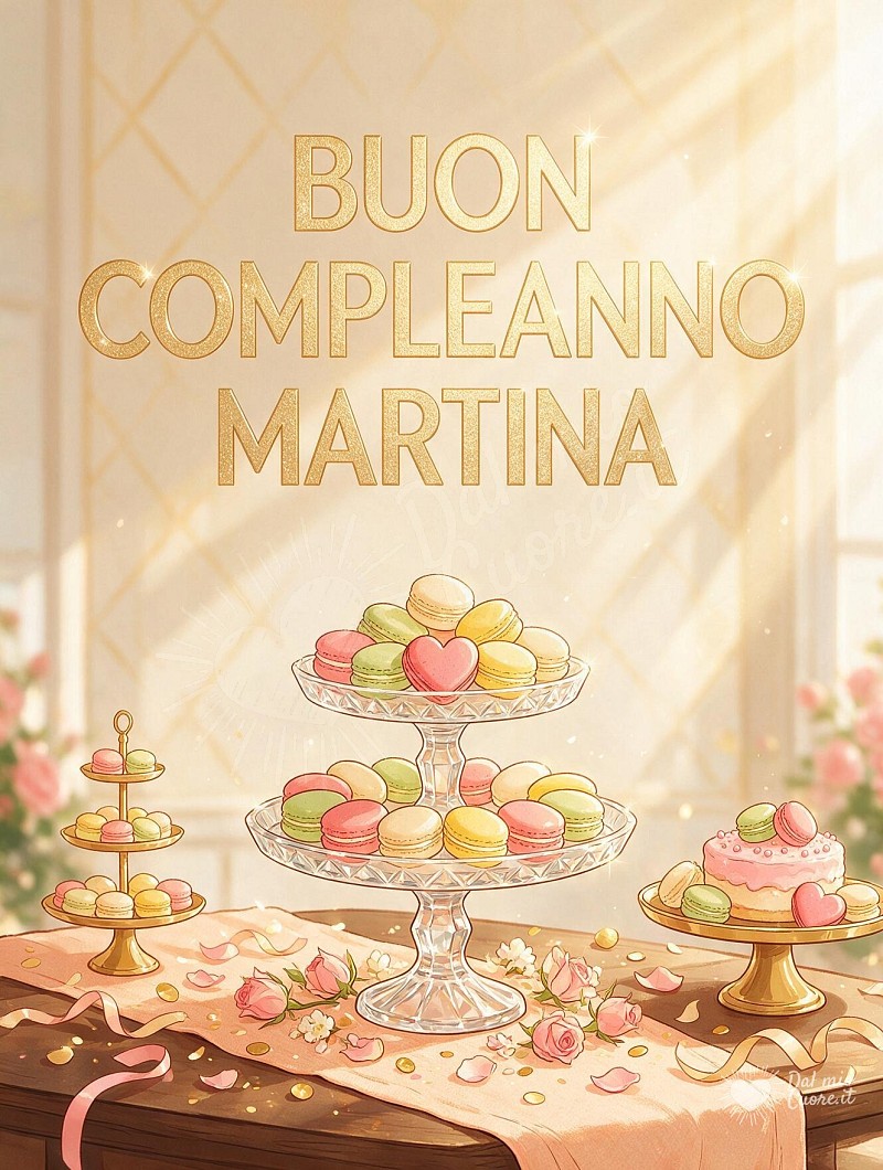 Buon compleanno Martina tra macarons e dolcezza