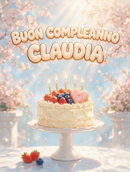 Una graziosa torta artigianale guarnita con fragole, panna e candeline scintillanti accese.