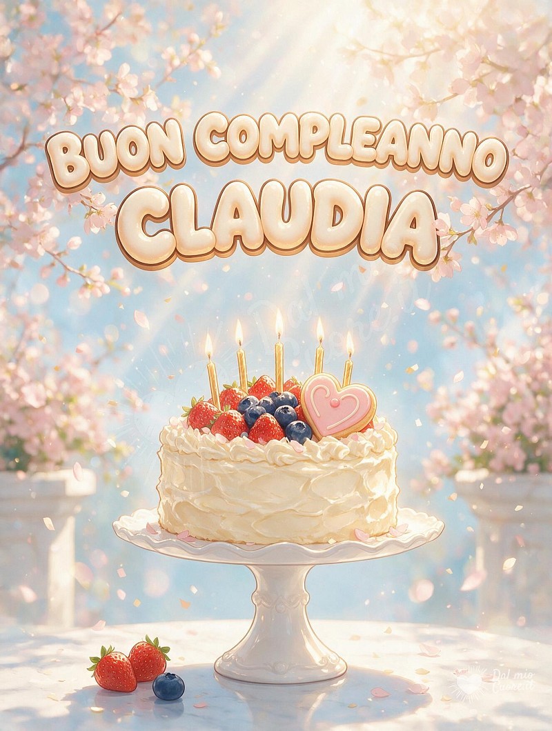Buon compleanno Claudia: una dolce sorpresa per te