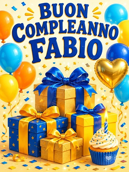 Scatole regalo con grandi fiocchi e grappoli di palloncini colorati per festeggiare il compleanno.