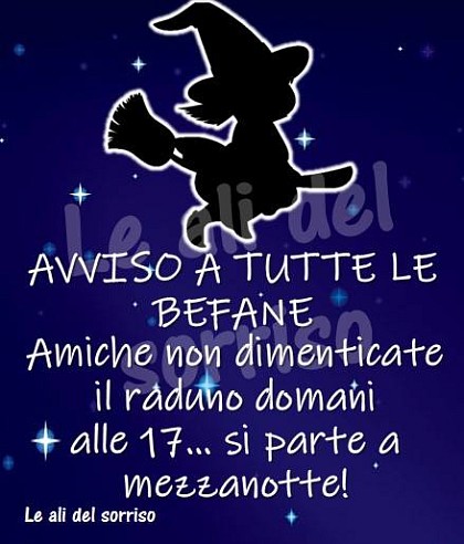 Avviso a tutte le Befane