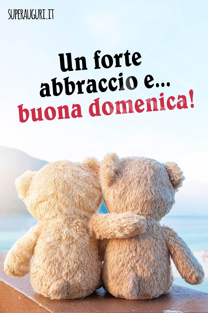 Un forte abbraccio e... buona domenica!