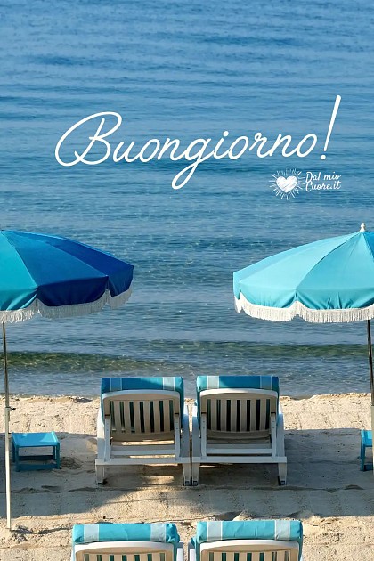 Buongiorno con il mare