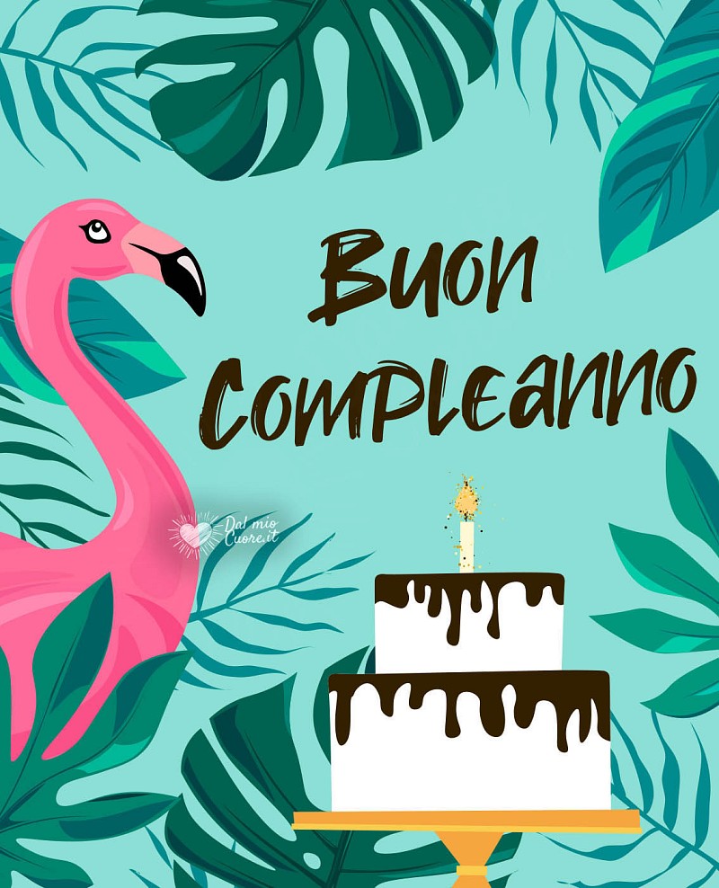 Buon compleanno con Flamingo