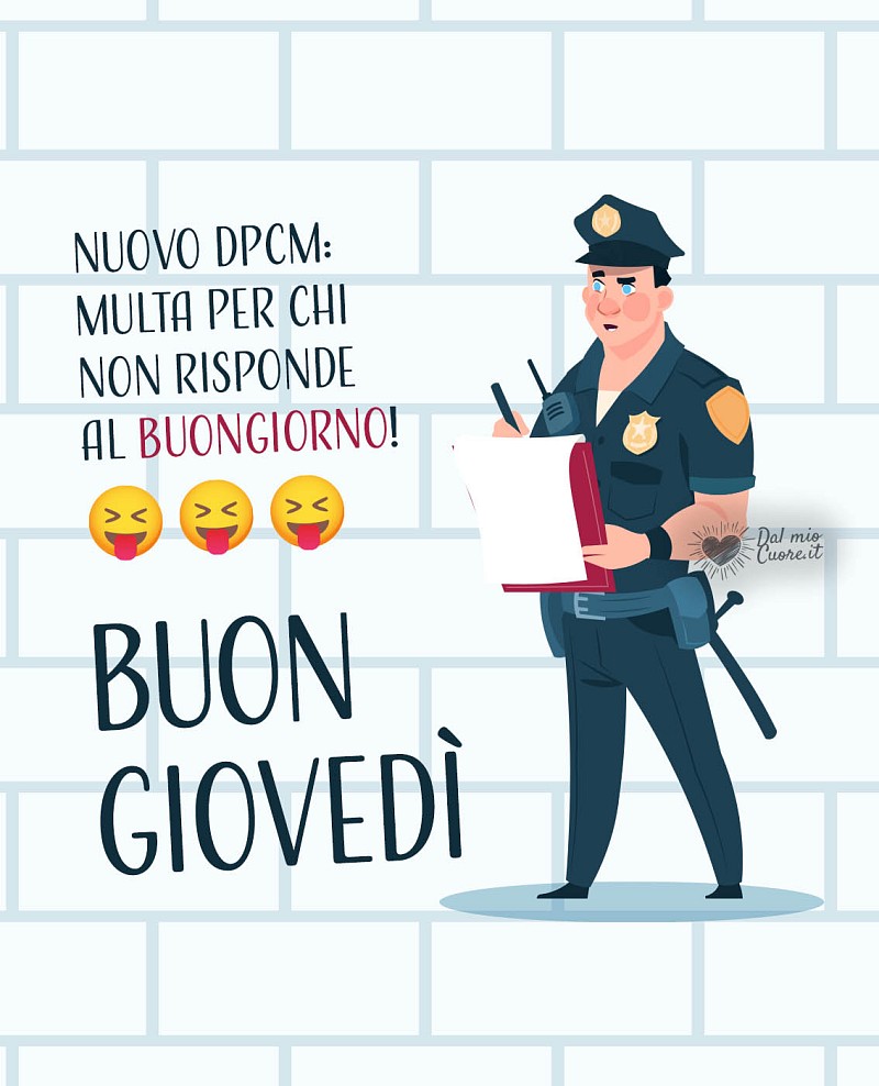 Nuovo DPCM: multa per chi non risponde al buongiorno!