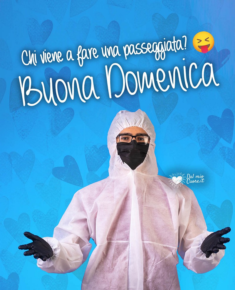 Chi viene a fare una passeggiata? Buona domenica