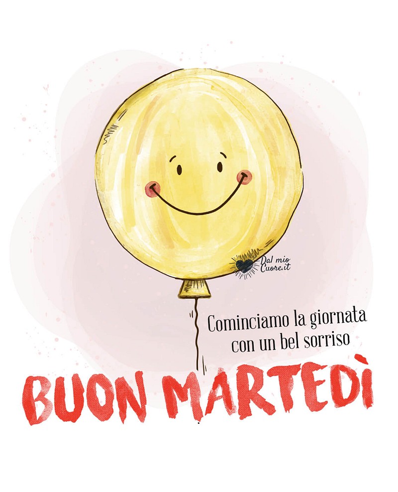 Cominciamo la giornata con un bel sorriso! Buon martedi