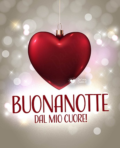 Buonanotte natalizia con un cuore