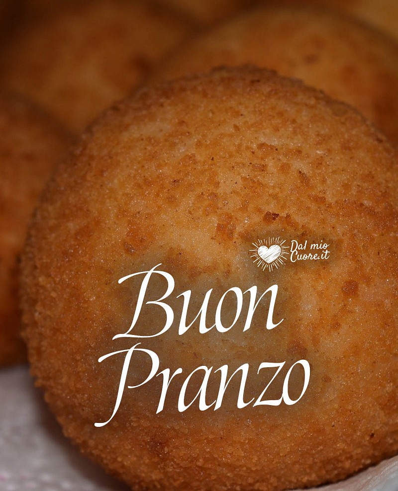 Buon Pranzo con arancina (o arancino)