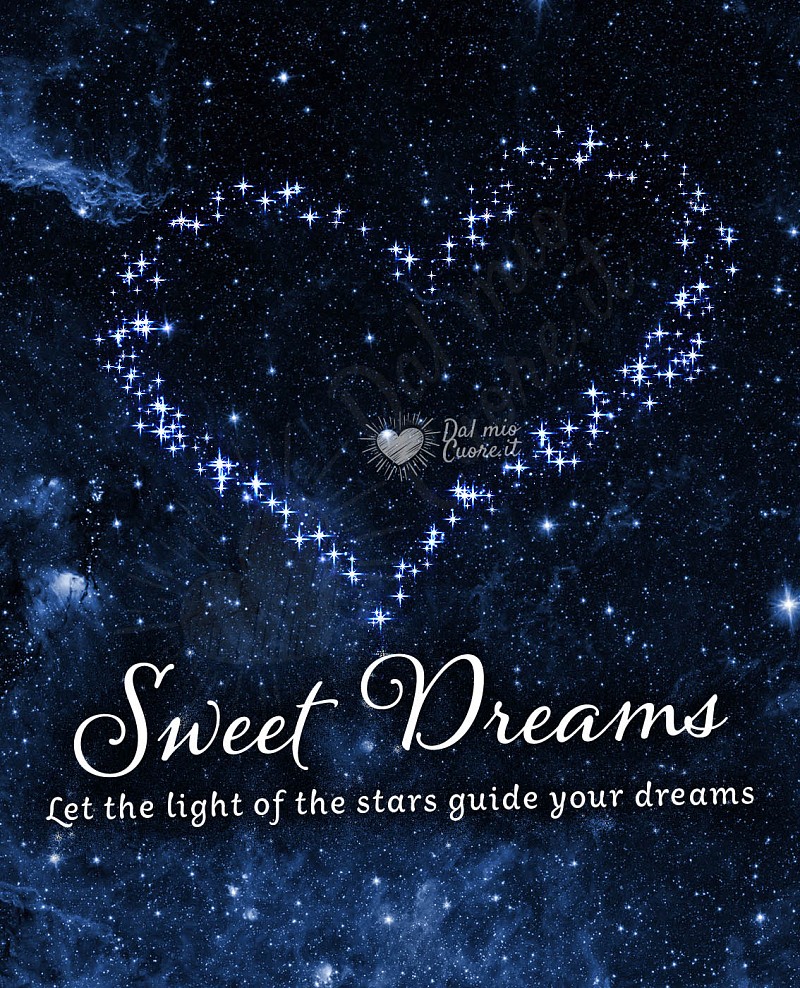 Let the light of the stars guide your dreams. Sweet dreams