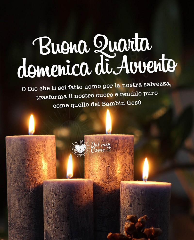 Preghiera di Buona quarta domenica di Avvento