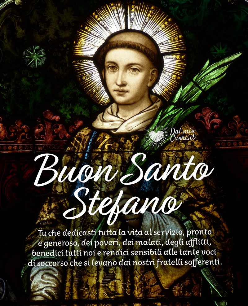 Buon Santo Stefano con preghiera