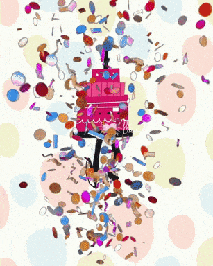 Buon Compleanno (GIF con torta)