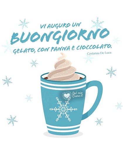 Vi auguro un buongiorno gelato, con panna e cioccolato.