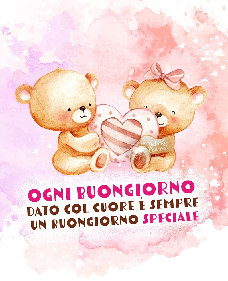 Buongiorno Dolce con Orsetti: Il buongiorno dato col cuore è speciale
