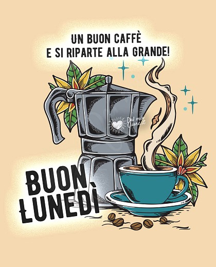 Un buon caffè e si riparte alla grande! Buon lunedi