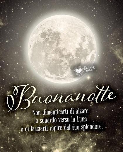 Splendida luna piena in alta definizione che illumina il cielo notturno con la riflessione Non dimenticarti di alzare lo sguardo verso la Luna e di lasciarti rapire dal suo splendore. Buonanotte.