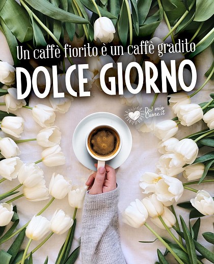 Un caffè fiorito è un caffè gradito. Dolce Giorno