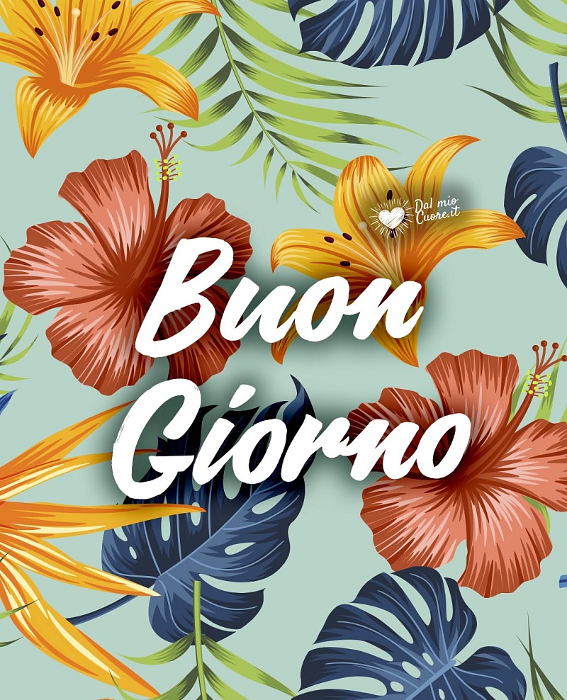 Buongiorno con fantasia floreale