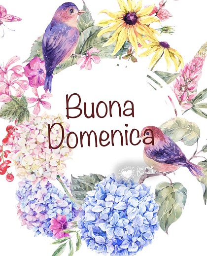 Buona domenica con fiori