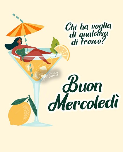 Chi ha voglia di qualcosa di fresco? Buon mercoledì