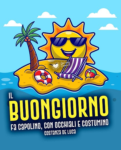 Il Buongiorno fa capolino, con occhiali e costumino