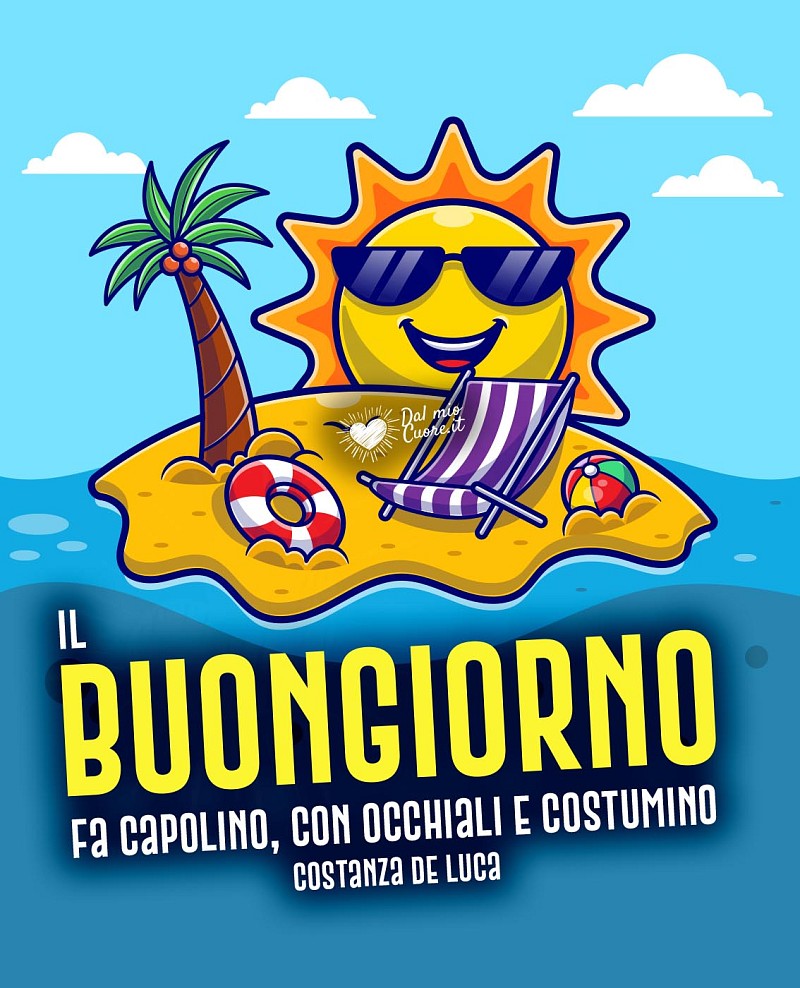Il Buongiorno fa capolino, con occhiali e costumino
