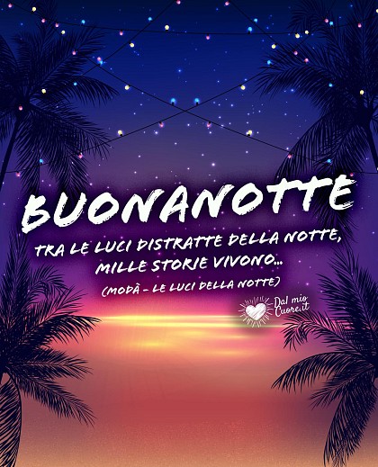 Tra le luci distratte della notte, Mille storie vivono... Buonanotte