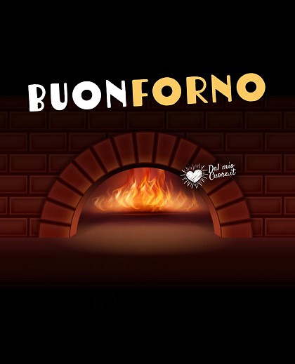 Divertente termometro che bolle con scritta umoristica Buonforno per augurare una buona giornata tra risate a tutti gli amici.