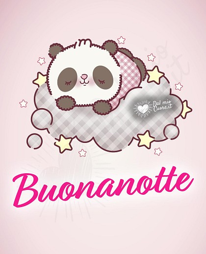 Immagini buonanotte tenere con panda