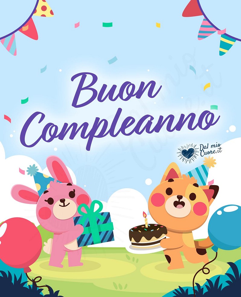 Buon compleanno immagini colorate