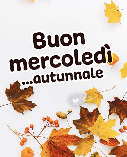 Buona mercoledì... autunnale