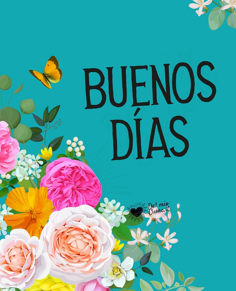 Buenos dias con flores