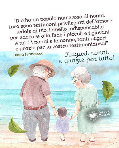 Frase di auguri per festa dei nonni di Papa Francesco