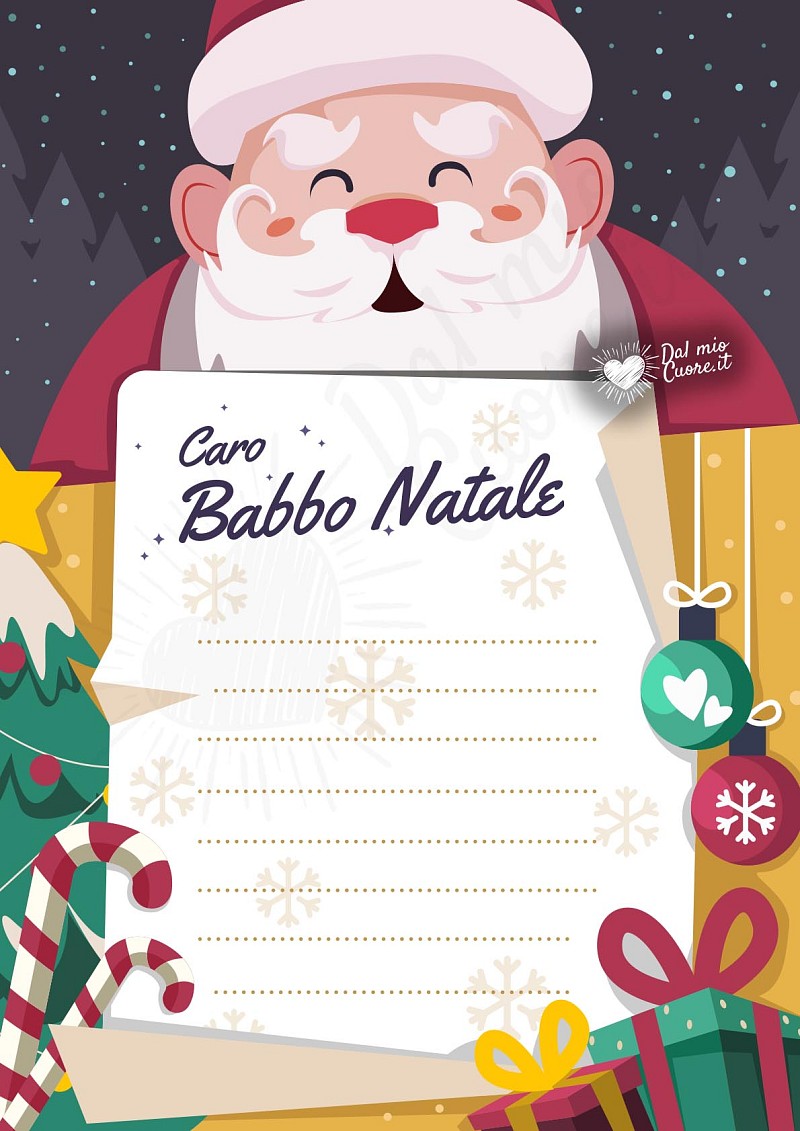 Lettera Babbo Natale (Modello in PDF)