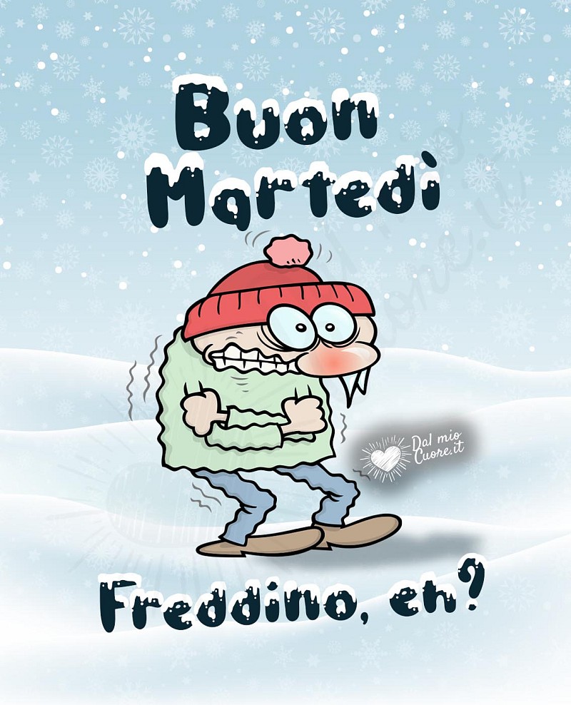 Buon martedì invernale divertente... freddino, eh?