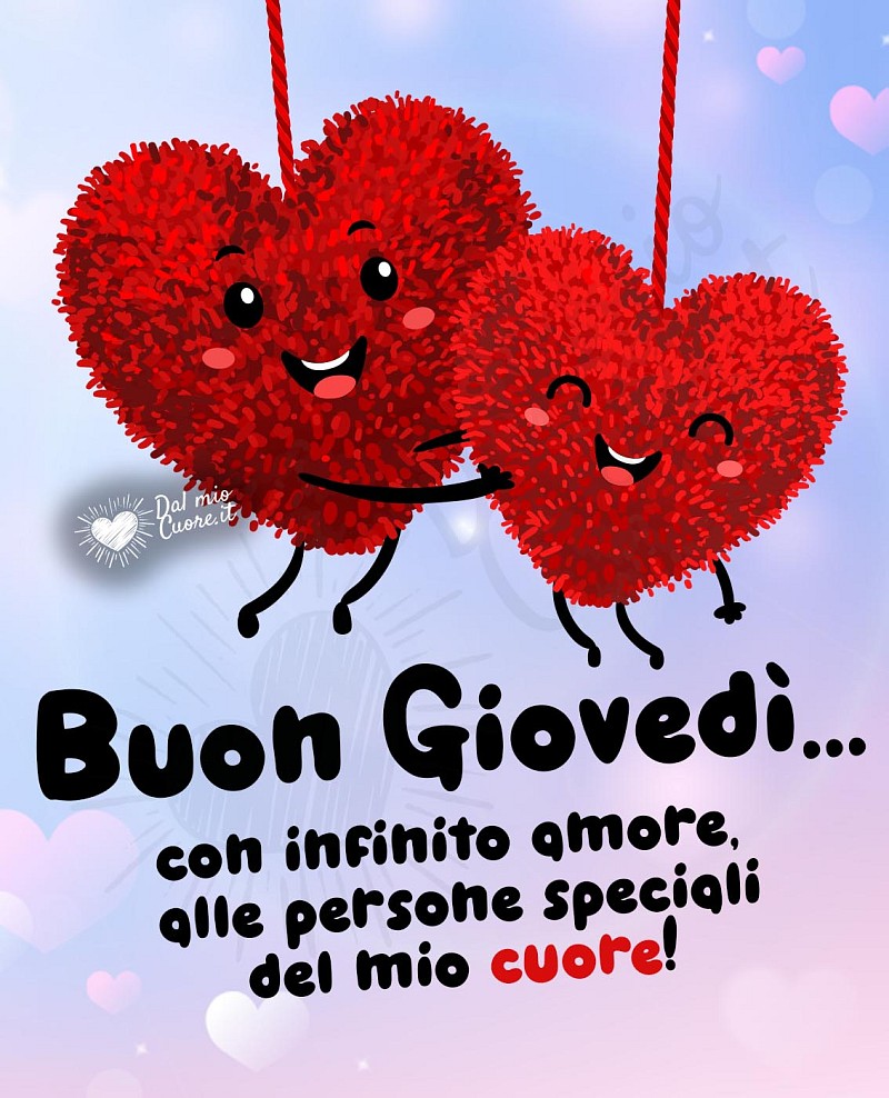 Buon Giovedì... con cuori che si abbracciano