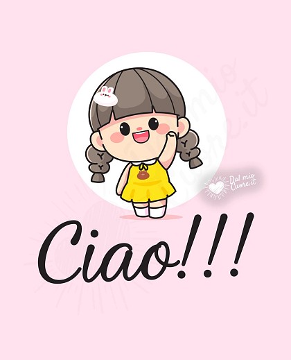 Ciao!! Immagine con Bimba che saluta!